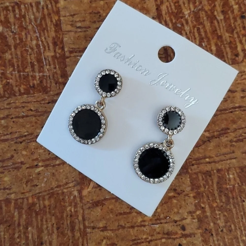 Rhinestone earrings jewelry